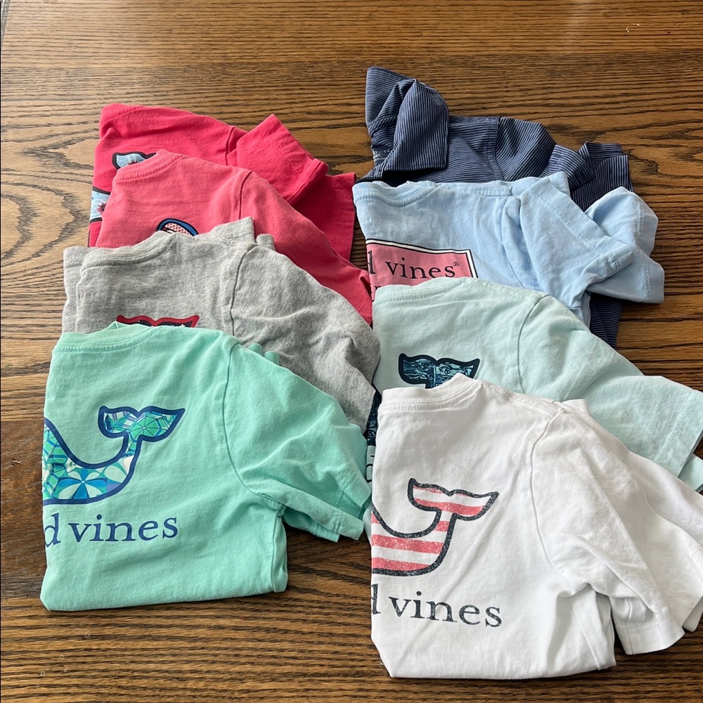 8 , 5T Short Sleeve Vineyard Vines Shirts.
